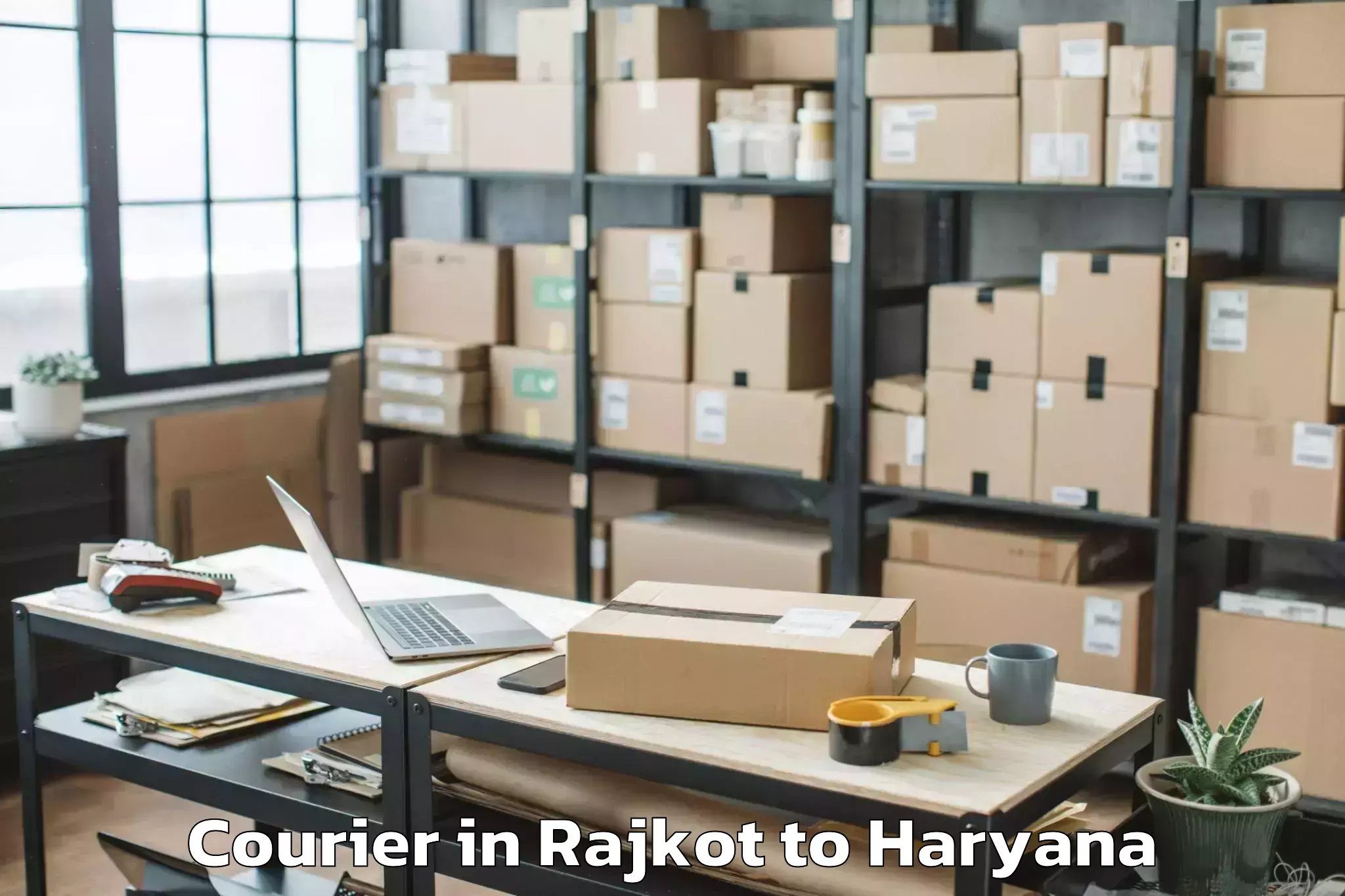 Book Rajkot to Tikri Courier Online